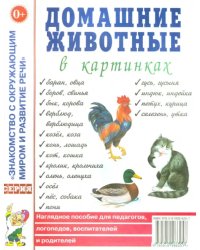 Домашние животные в картинах. Наглядное пособие для педагогов, логопедов, воспитателей и родителей