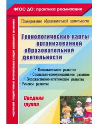 Технологические карты организованной образовательной деятельности. Средняя группа. ФГОС ДО