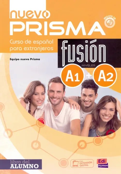 Nuevo Prisma Fusion. Niveles A1+A2. Libro del alumno (+CD) (+ CD-ROM)