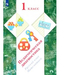 Русский язык, математика. 1 класс. Педагогическая диагностика (с методическим пособием)