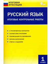 Русский язык. 1 класс. Итоговые контрольные работы. ФГОС