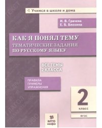 Русский язык. 2 класс. Как я понял тему. Тематические задания. ФГОС