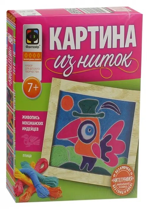 Набор для творчества &quot;Картина из ниток. Птица&quot;