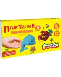 Пластилин &quot;Каляка-Маляка&quot;, 16 цветов, 240 грамм, стек