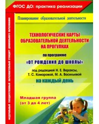 Технологические карты образовательной деятельности на прогулках. Младшая группа. ФГОС ДО