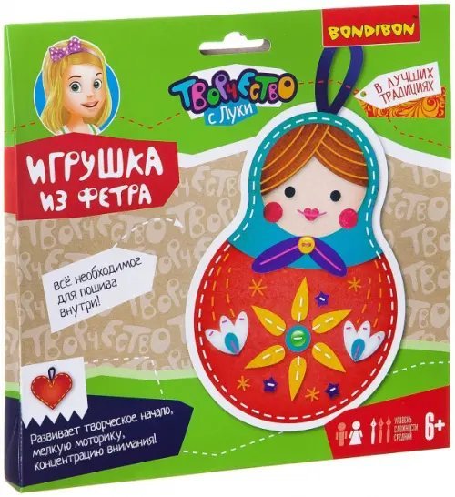 Игрушка из фетра. Матрешка