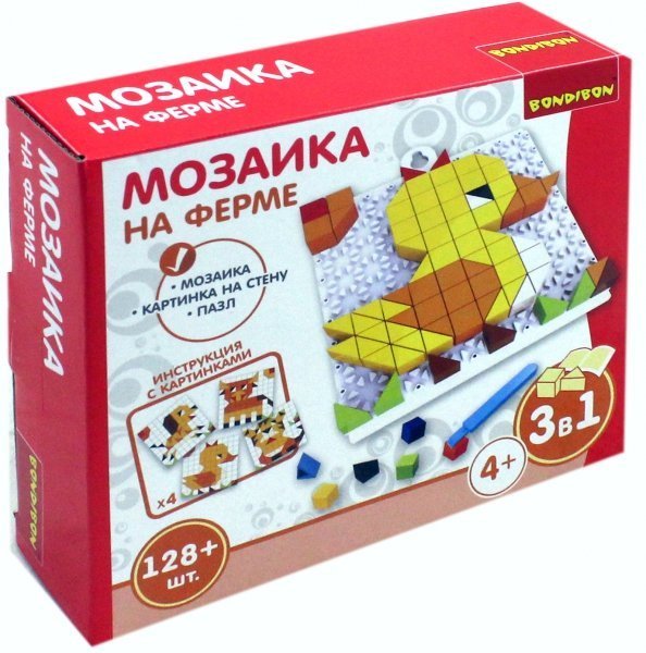 Мозаика. На ферме, 128 деталей