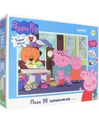 Пазл super maxi. Peppa Pig. Прогулка по рынку, 35 элементов + наклейки