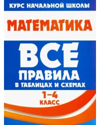 Математика. 1-4 класс. Все правила в таблицах и схемах