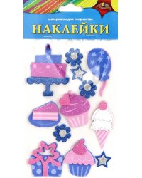 Наклейки 3D из мягкого пластика, &quot;Праздничное ассорти&quot;