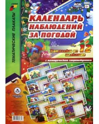 Комплект плакатов &quot;Календарь наблюдений за погодой&quot;. ФГОС