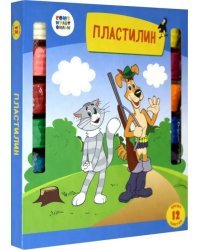 Пластилин &quot;Трое из Простоквашино&quot;, 12 цветов, арт. СМФ 12076