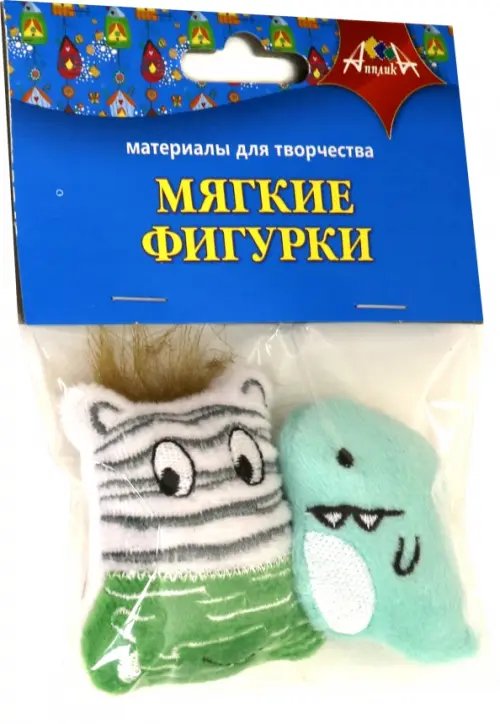 Фигурки мягкие объёмные, &quot;Монстрики&quot;, 2 штуки