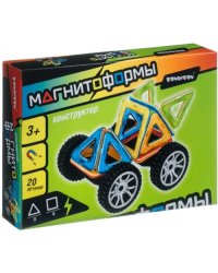 Магнитный конструктор. Магнитоформы. Машина, 20 деталей