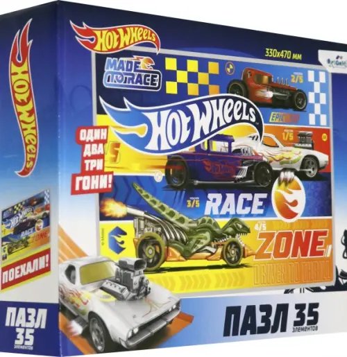 Пазл. Hot Wheels. Гонка, 35 элементов