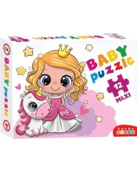 Развивающая мозаика. Baby Puzzle. Принцесса и единорог