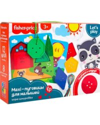 Игра-шнуровка Fisher-Price. Maxi-пуговицы