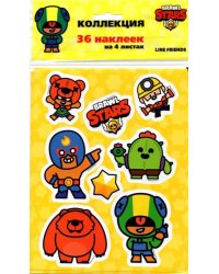 Наклейки &quot;Brawl Stars&quot;, 36 наклеек