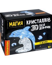 Пазл 3D. Магия кристаллов. Дельфин, 95 деталей