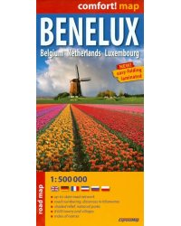 Benelux. Belgium. Netherlands. Luxembourg. 1:500 000