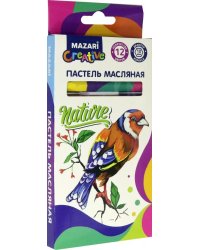 Пастель масляная NATURE, 12 цветов