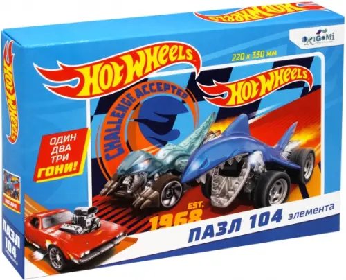 Пазл. Hot wheels. К победе, 104 элемента