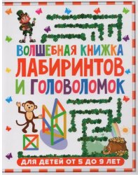 Волшебная книжка лабиринтов и головоломок для детей 5-9 лет