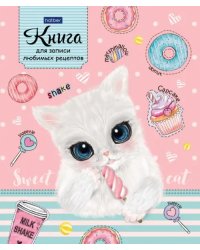 Книга для записи кулинарны рецептов Cat, 80 листов, А5,