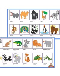 Набор для создания развивающих материалов. Английский язык. Зоопарк (А-144)