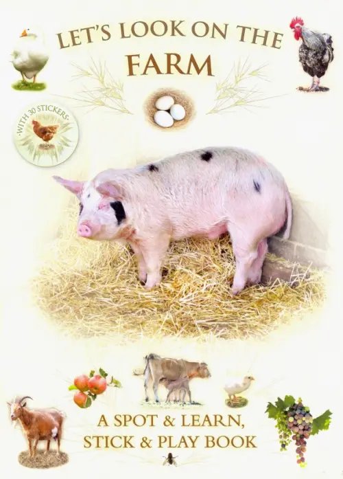 Let's Look On Farm (+ 30 reusable stickers)