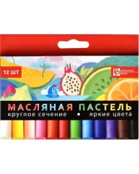 Пастель масляная Фрукты, 12 цветов