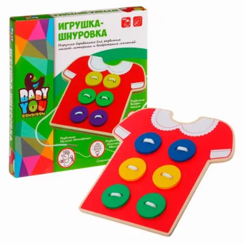 Игрушка - Шнуровка, Bondibon, TKB094/ВВ1088