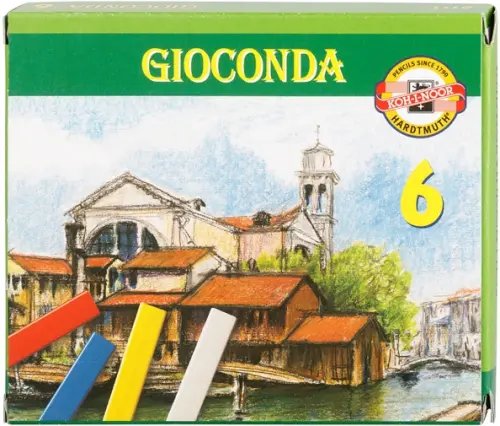 Пастель твердая масляная Gioconda 8111, 6 цветов