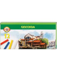 Пастель твердая масляная Gioconda 8112, 12 цветов