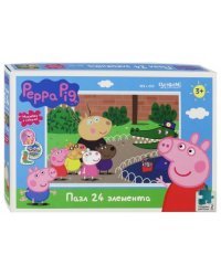 Пазл-24. Свинка Пеппа. Peppa Pig. День в зоопарке