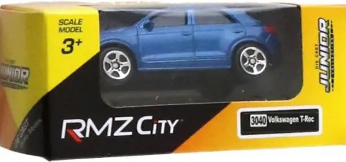 Машина металлическая Volkswagen T-Roc, 1:64, синяя