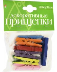 Декоративные прищепки Набор №8, 50 мм, 10 цветов