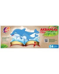 Акварель Zoo, 14 цветов, без кисти