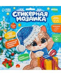 Стикерная мозаика форменными стикерами Котик