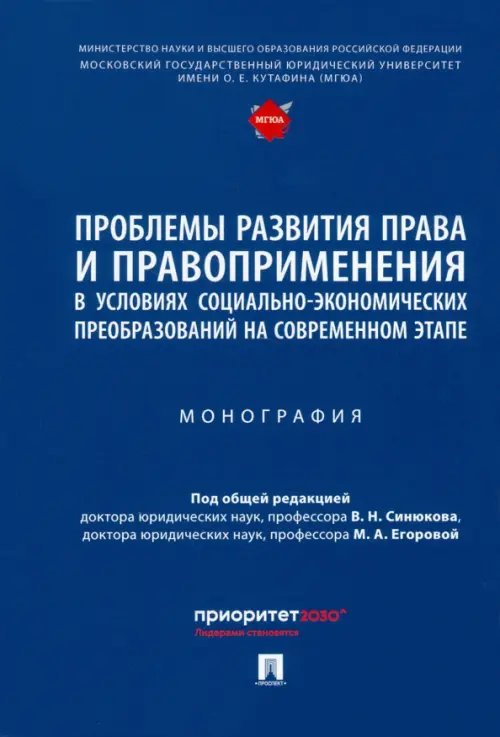 Проблемы развития права и правоприменения в условиях социально-экономических преобразований