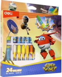 Пастель Super Wings, 24 цвета