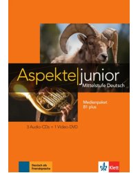 Aspekte junior. Mittelstufe Deutsch. B1 plus. Medienpaket + 3 Audio-CDs + DVD