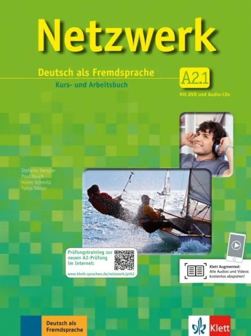 Netzwerk A2.1. Deutsch als Fremdsprache. Kurs- und Arbeitsbuch mit DVD und 2 Audio-CDs