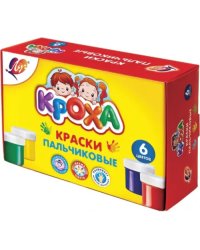 Краски пальчиковые Кроха, 6 цветов 