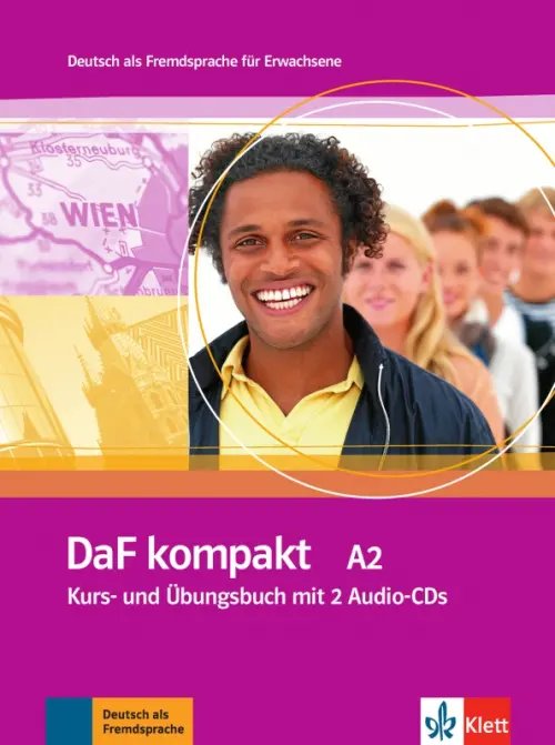 DaF kompakt A2. Deutsch als Fremdsprache fur Erwachsene. Kurs- und Ubungsbuch mit 2 Audio-CDs