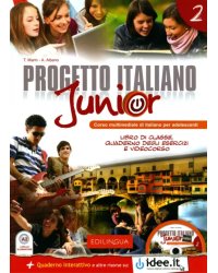 Progetto italiano Junior 2. Libro di classe &amp; Quaderno degli esercizi + DVD Video