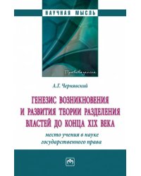 Генезис возникновения и развития теории разделения властей до конца XIX века