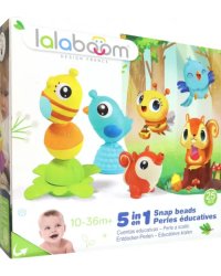 Набор Lalaboom с бусинами-животными, 25 предметов