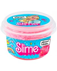 Slime glamour collection clear, розовый