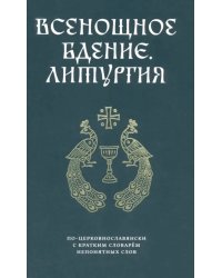 Всенощное бдение. Литургия по-церковнославянски с кратким словарем